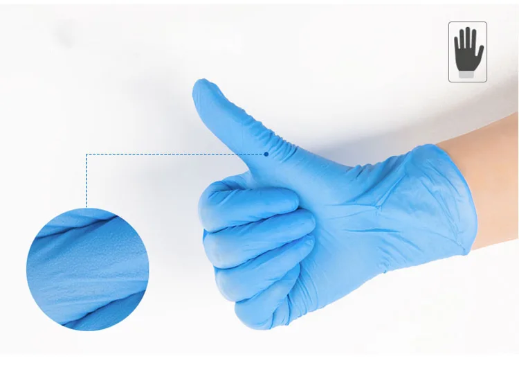Medicom 100pcs Nitrile Disposable Gloves Non-slip Boxed Oil Acid Resistant work Gloves For Home Food Laboratory Cleaning Washing Use (10)