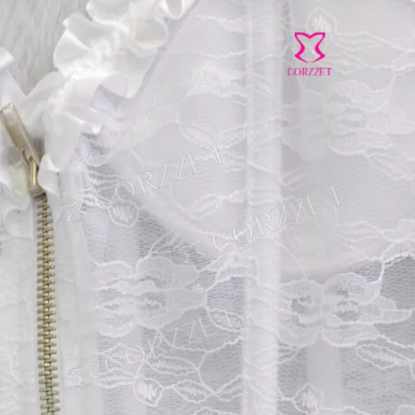 Женский кружевной корсет с чашками пуш ап и вышивкой|white lace corset|corset bustierlace corset |