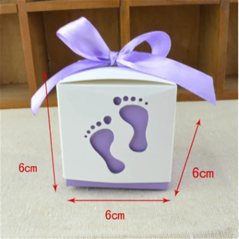 BXLYY, креативная коробка для конфет с детскими следами, полная луна, свадебный подарок, ножки для ящика, коробка для конфет,, день рождения, украшения для детей. 8z