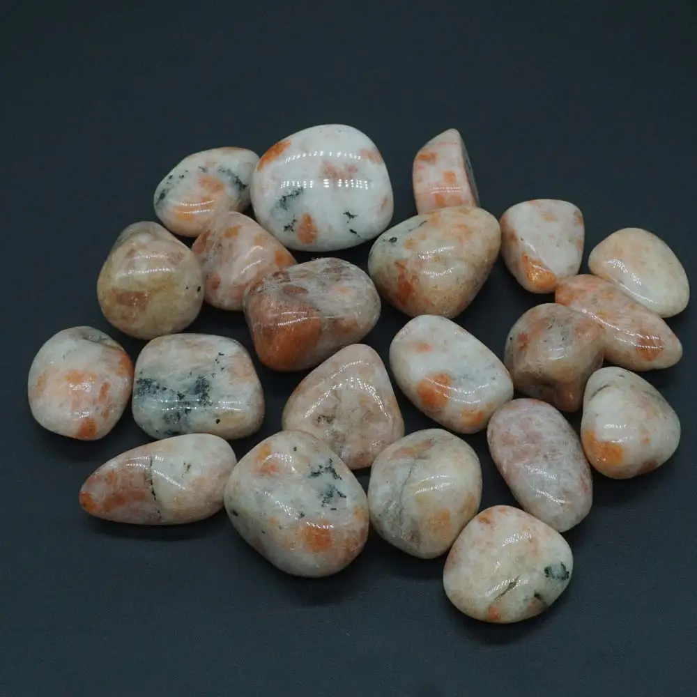 Bulk Tumbled Sunstone Stones from Australia Natural Polished Gemstone
