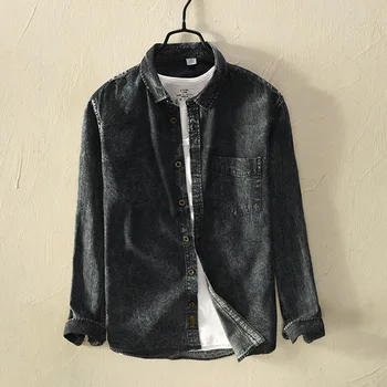 

2019 New Arrival Blusas Masculina Long Sleeve Good Quality Chemises Homme