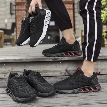 

Non-slip fish scale net shoes new summer men's breathable casual tide shoes fly woven solid color personality men's shoes