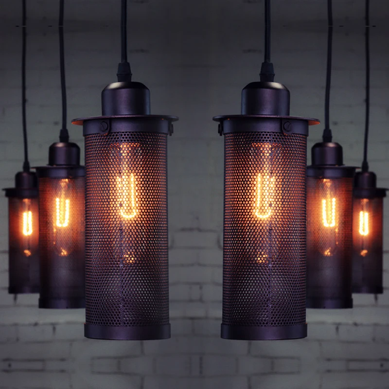 American industrial indoor lighting loft style retro single head lamp