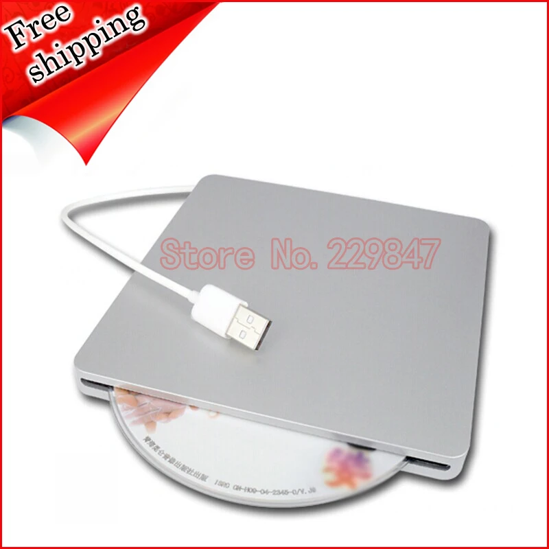 USB DVD SuperDrive 8X RW Игрока Dual Layer DL Горелки 24X CD Оптический Привод Silver для Apple Mac Mini Book Pro