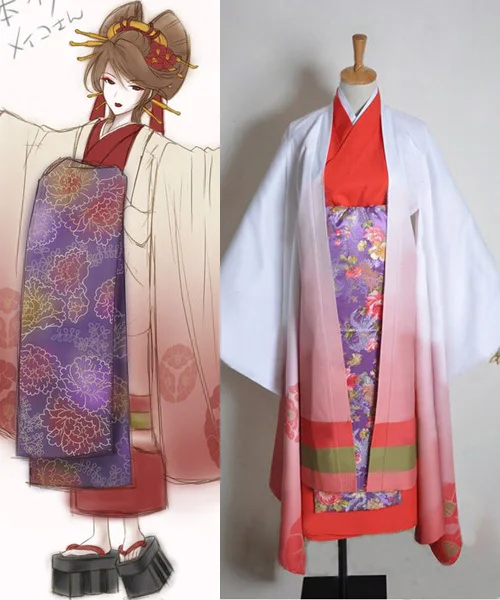 

Vocaloid Senbonzakura Meiko Geisha Kimono Cosplay High quality Custom-made Halloween Costume