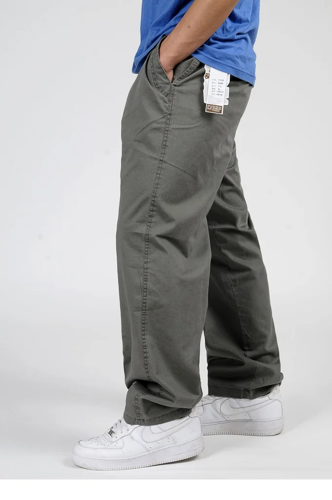 Мужские штаны размера плюс 3XL 4XL 5XL 6XL, уличные длинные мужские штаны с эластичной резинкой на талии, большой и высокий комплект для 65-140 кг, мужские брюки 48-51
