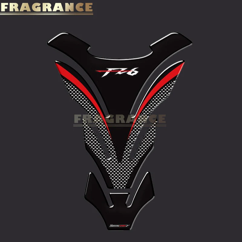3D резиновая наклейка эмблема мотоцикла значок наклейка для yamaha FZ6 FZ 6 FZ6N Танк все годы - Цвет: C