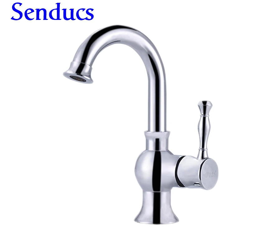 

Free shipping famous zinc alloy basin sink faucet with single lever bathroom faucet by high quality chrome bathroom basin tap