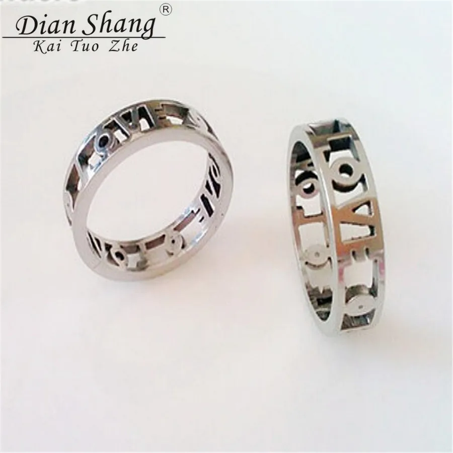 Dianshangkaituozhe Old School Love Wedding Ring Band Stainless Steel Dianshangkaituozhe Old School Love Wedding Ring Band Stainless Steel Rings For Women Vintage Jewelry Rose Gold Plated Aniilo In From
