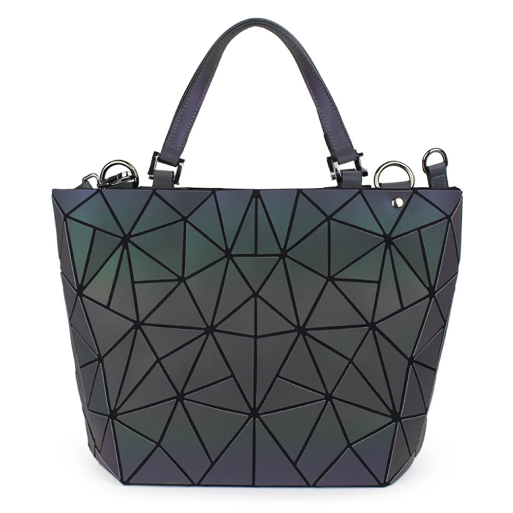 Цветочная поэзия Bao сумка женская светящаяся сумка-мешок геометрические бриллиантовые сумки на плечо повседневные складные сумки женские сумки-мессенджеры