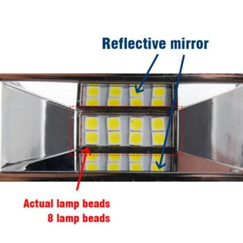 

2pcs 18W 12V 16LED Car Work Light Bar Spot Beam Driving Fog Lamp For SUV Truck