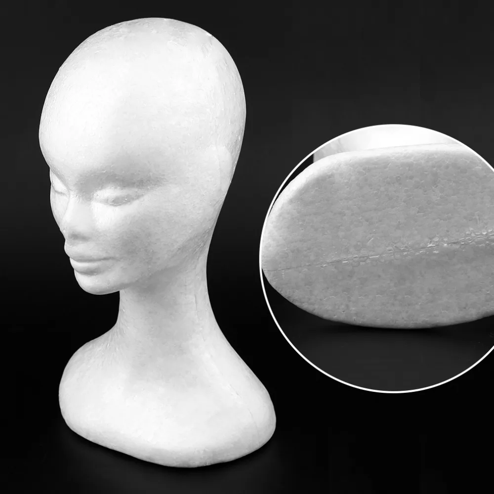 Прочный Длинный тип Женский манекен голова модель пузырь парик шляпа очки дисплей манекен голова с ушами
