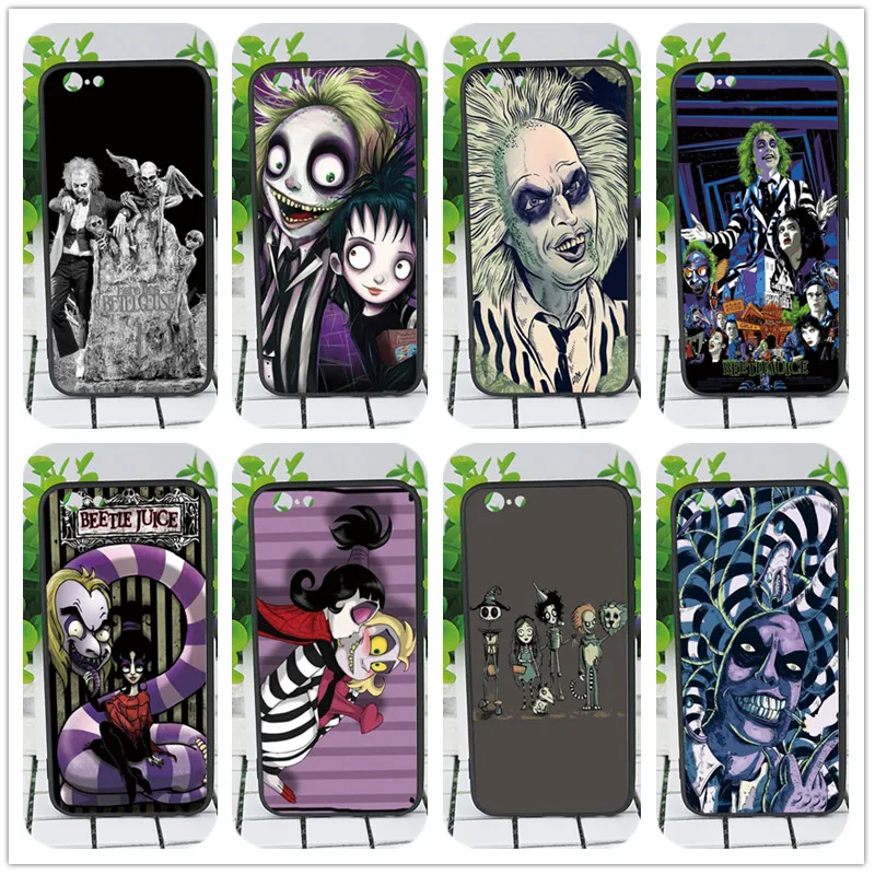 Beetlejuice Справочник чехол для iPhone X 7 XS XR XSMAX Черный силиконовый samsung s7 s8 s9 |