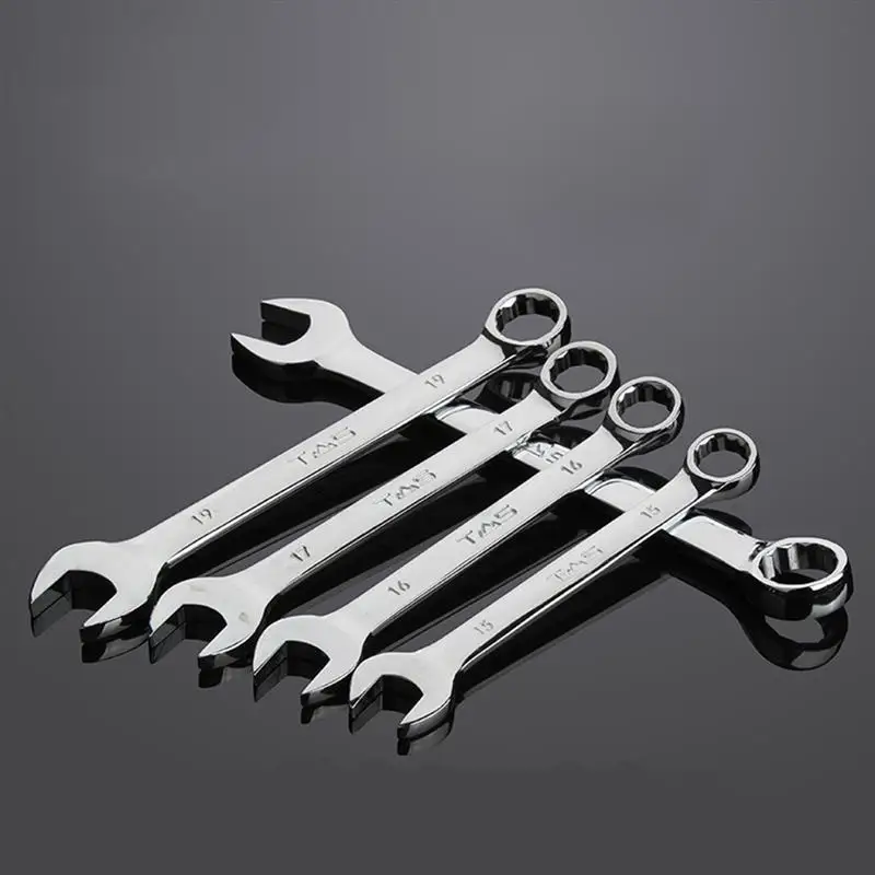 6mm 7mm 8mm 9mm 10mm 11mm Dual Heads Ratchet Combination Dicephalous Wrench Spanner Size : 6mm 