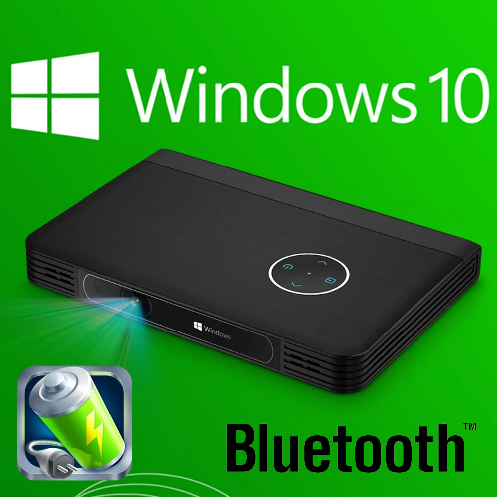 Smart Mini Projector Windows 10 Proyector Wifi Bluetooth Digital