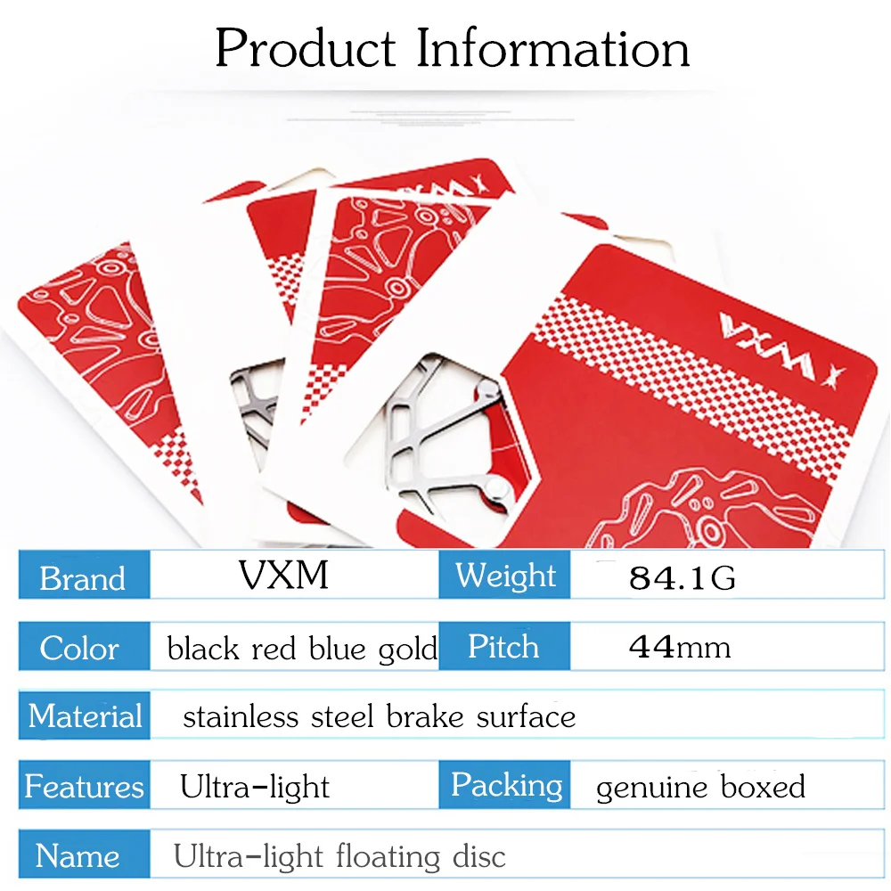 VXM 1 шт. MTB дорожный велосипедный дисковый тормоз охлаждающий плавающий ротор 160 мм 6 болтов ротор MTB дисковые Тормозные колодки для MTB велосипеда Сверхлегкий