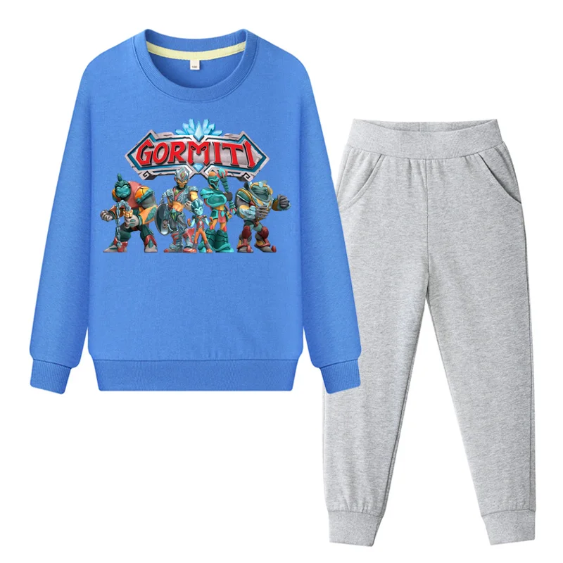 Kids Gormiti Game Clothes Set For Boys Girls Spring Sports Tracksuits Children Clothing Sets Baby Pullover Coat+Pant Suits WL103 (4)