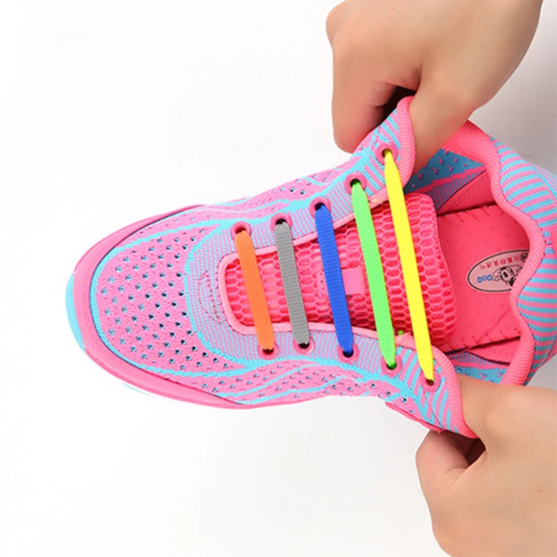 AFashion Store VIP Link Wholesale Shoelace Adult Athletic Running No Tie Shoelaces Elastic Silicone Shoe Lace Children Shoelaces (17)