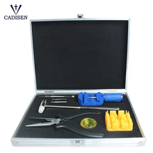 Cadisen 8 шт. инструмент для ремонта часов Отвертка из нержавеющей стали пинцет Часовщик специальное устройство часы стальной ремешок демонтаж