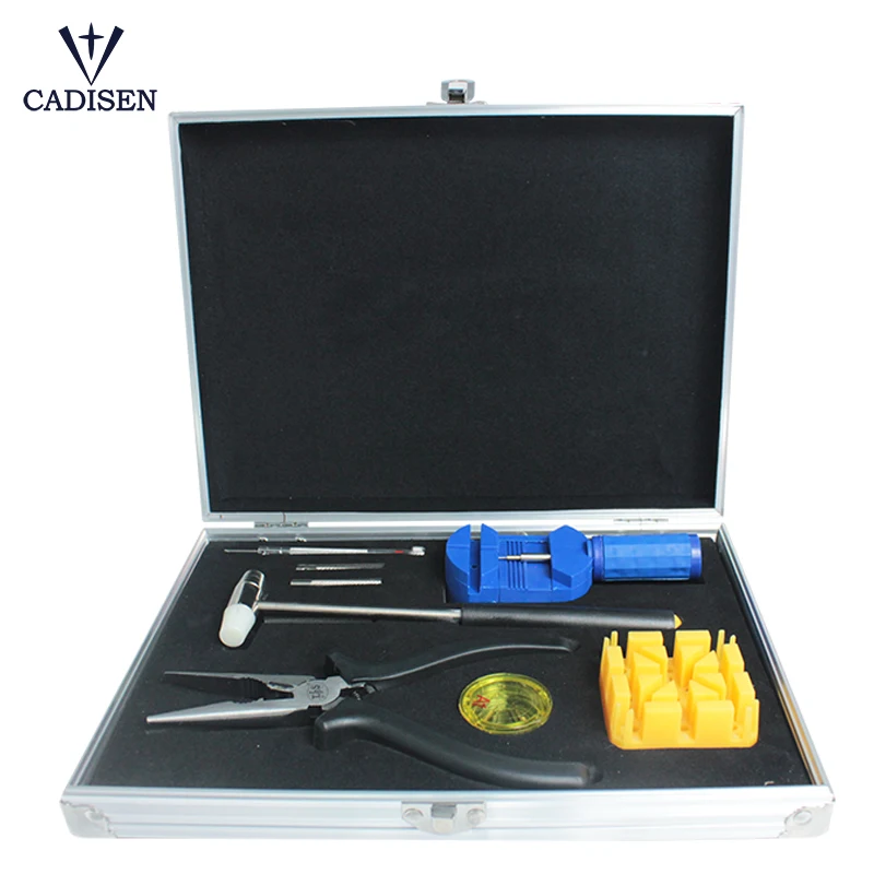 

Cadisen 8pcs Watch Repair Tool Stainless steel Screwdriver Tweezer Watchmaker Dedicated Device Watch Steel Band Dismantlement