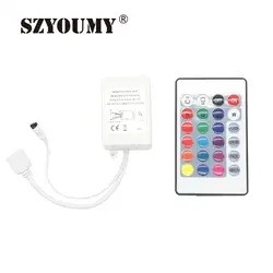 SZYOUMY 50 шт DC 12 V 3*2 24 клавиши светодиодный инфракрасный пульт дистанционного управления контроллера + GRB Порты и разъёмы для RGB Светодиодные