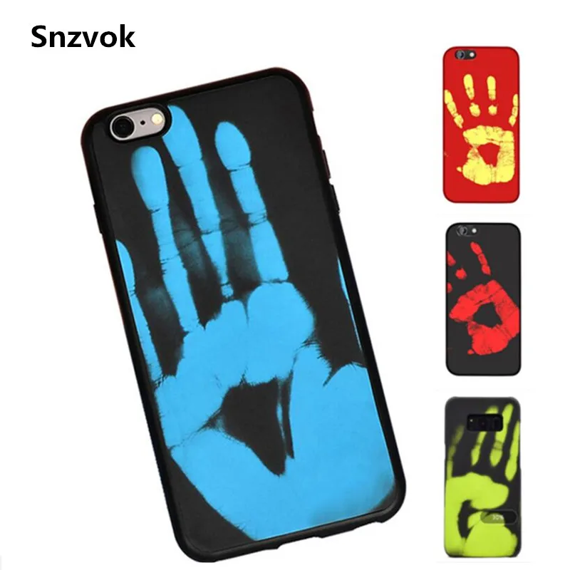 Snzvok силиконовый TPU чехол для телефона iPhone 6 7 8 плюс термальная индукция Цвет