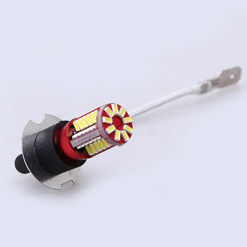 1 шт., H3 57, светодиодная лампа 3014 Smd, автомобильная противотуманная фара, светильник, белый, дневной свет, 12 В, автомобильный светильник, источник для парковки