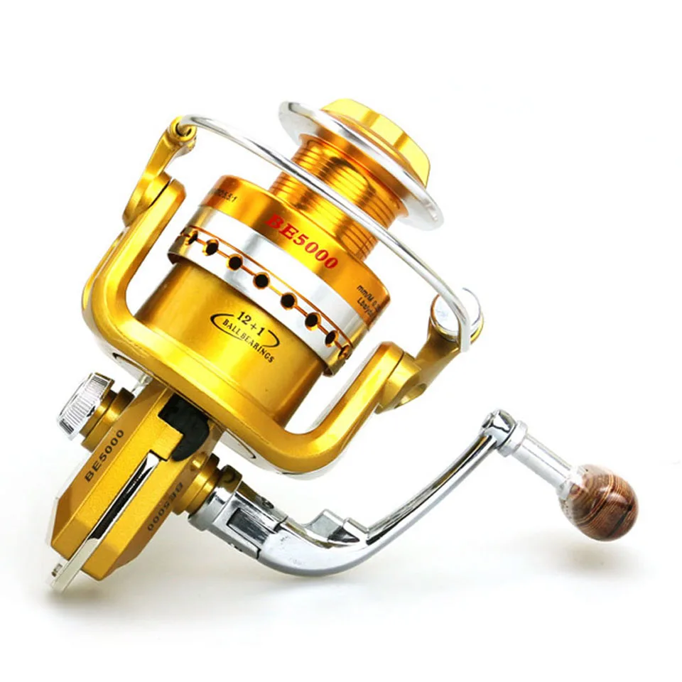 

WALK FISH 12+1BB 5.5:1 Spinning Fishing Reel Carp Fishing Tackle BE1000 2000 3000 4000 5000 6000 7000 Series