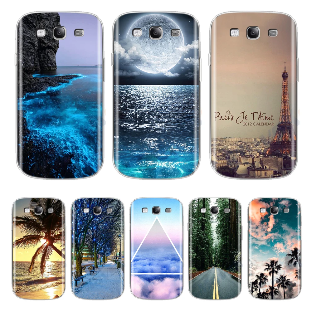 

Phone Case For Samsung Galaxy S3 Soft TPU Silicone Scenery Cases For Samsung Galaxy S3 Duos Neo S 3 I9300 Back Cover Shell coque
