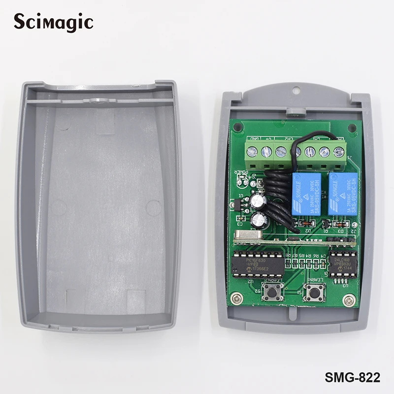 

Universal gate control receiver for rolling code and fixed code 433mhz remote control, remote transmitter receiver 433.92mhz