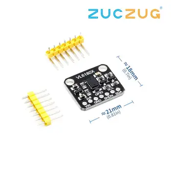 

VL6180 VL6180X Range Finder Optical Ranging Sensor Module for Arduino I2C Interface 3.3V 5V IR Emitter Ambient Light TOF