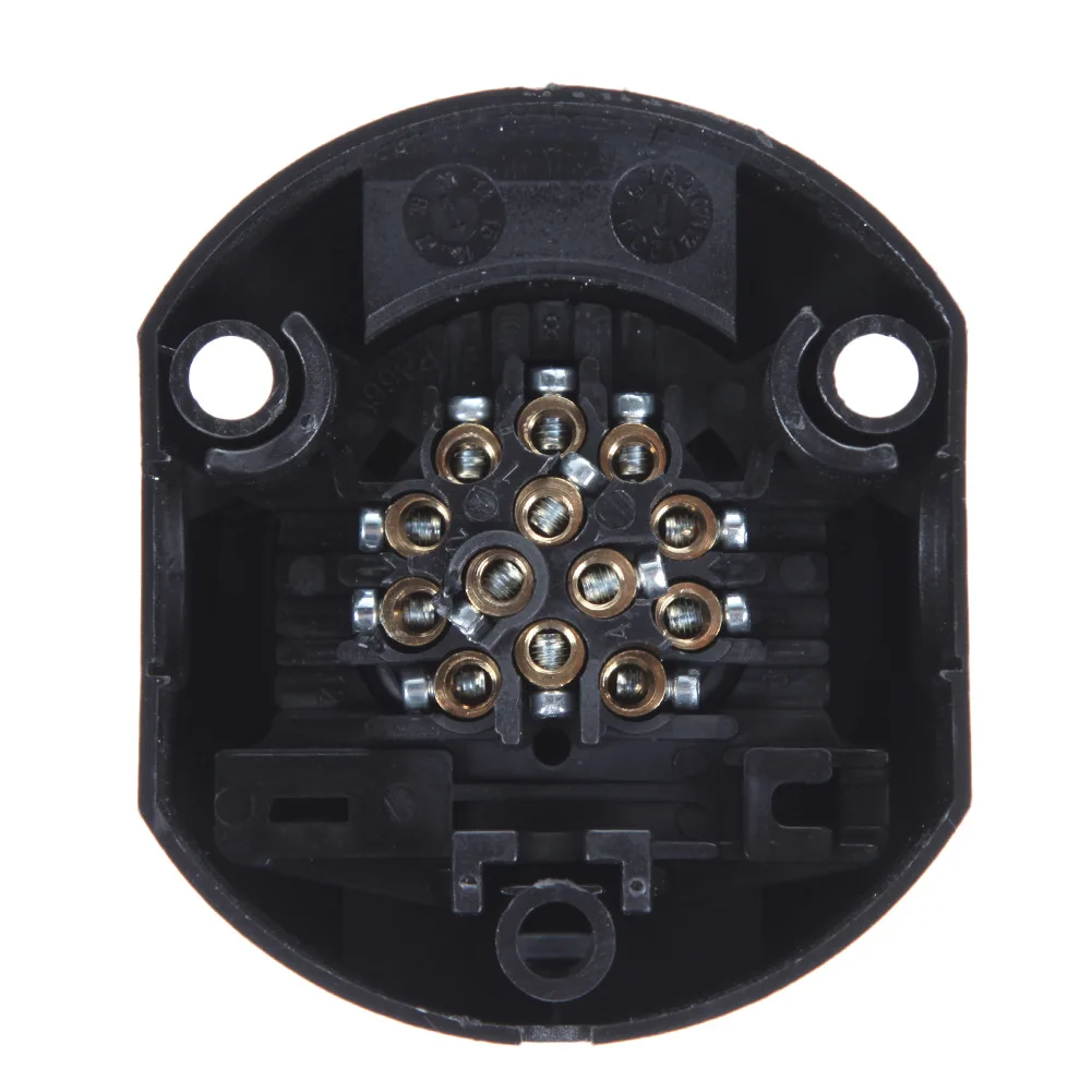 1x 12V 13 Pin Plastic Trailer Socket Boat Trailer Accessories- 13 Pin way core pole Caravan Connector adapter RV Accessories