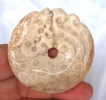 

Natural Coral Stone Carved Dragon 50*8mm Pendants Women Man Jewelry Accessories Weddings Parties Valentine's Birthday Gift
