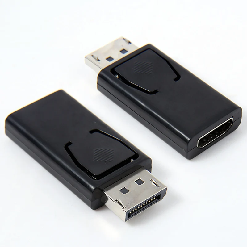 1pc 1080p Display Port DP Male To HDMI Female Adapter Black High Quality Dp To Hdmi Converter For HDTV PC DS