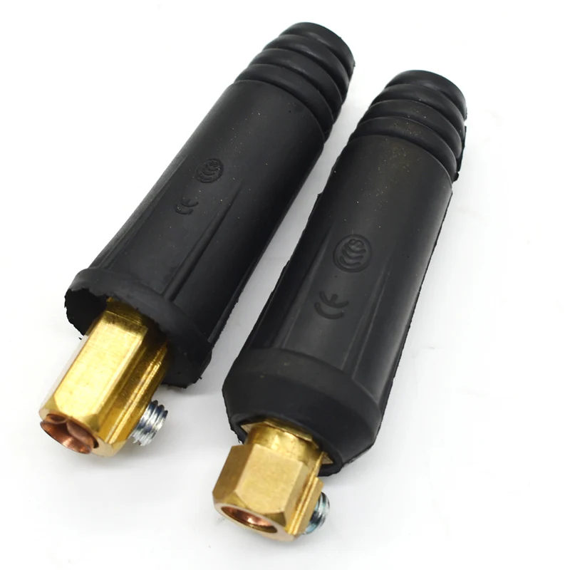 1 пара 10-25 мм Европейский Электрический сварочный аппарат быстрое соединение соединительный кабель Разъем 200Amp DKJ10-252