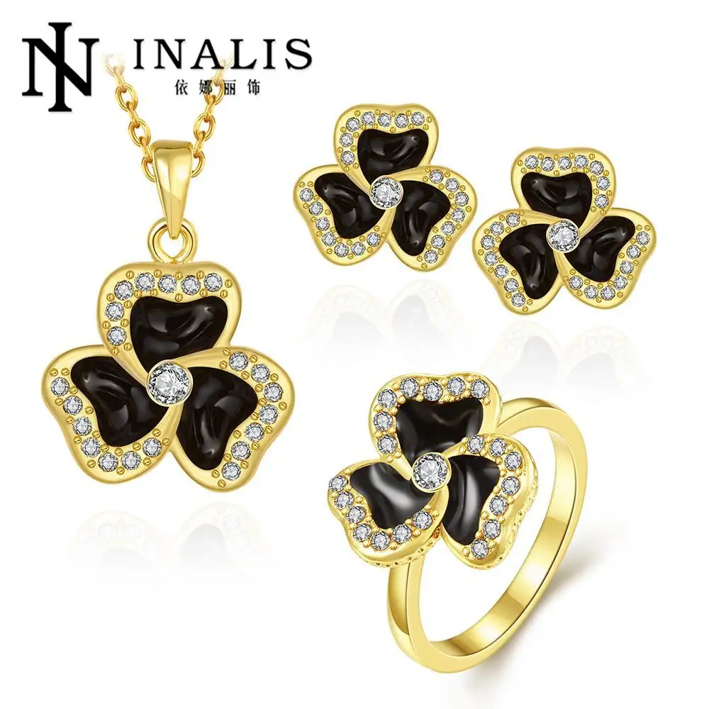 GS484 (3 colors) Fashion Nickel and lead free mixed styles gold plating jewelry setjewelry zip