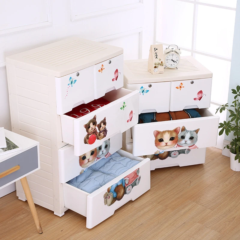 Garde Robe Pour Bebe Armoire A Tiroirs Pour Enfants Armoire De Rangement Commode A Combinaison En Plastique Aliexpress