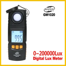 Цифровой светильник Lux с USB ЖК-дисплеем, задний светильник, ручной фотометр до 200000 люксов, GM1020-BENETECH