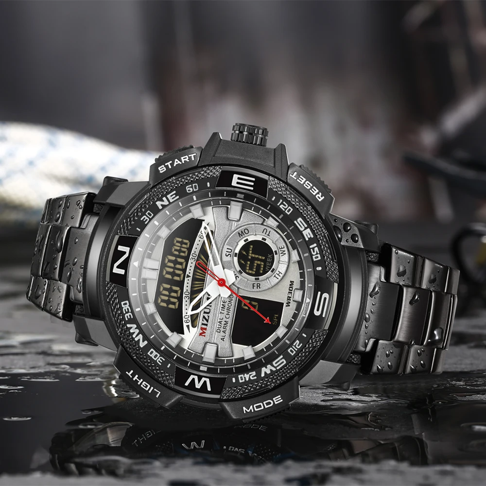 MIZUMS Luxury Men's LED Digital Quartz Watch Men Army Military Sport Watches Male Waterproof Date Wristwatch Relogio Masculino MIZUMS Luxury Men's LED Digital Quartz Watch Men Army Military Sport Watches Male Waterproof Date Wristwatch Relogio Masculino