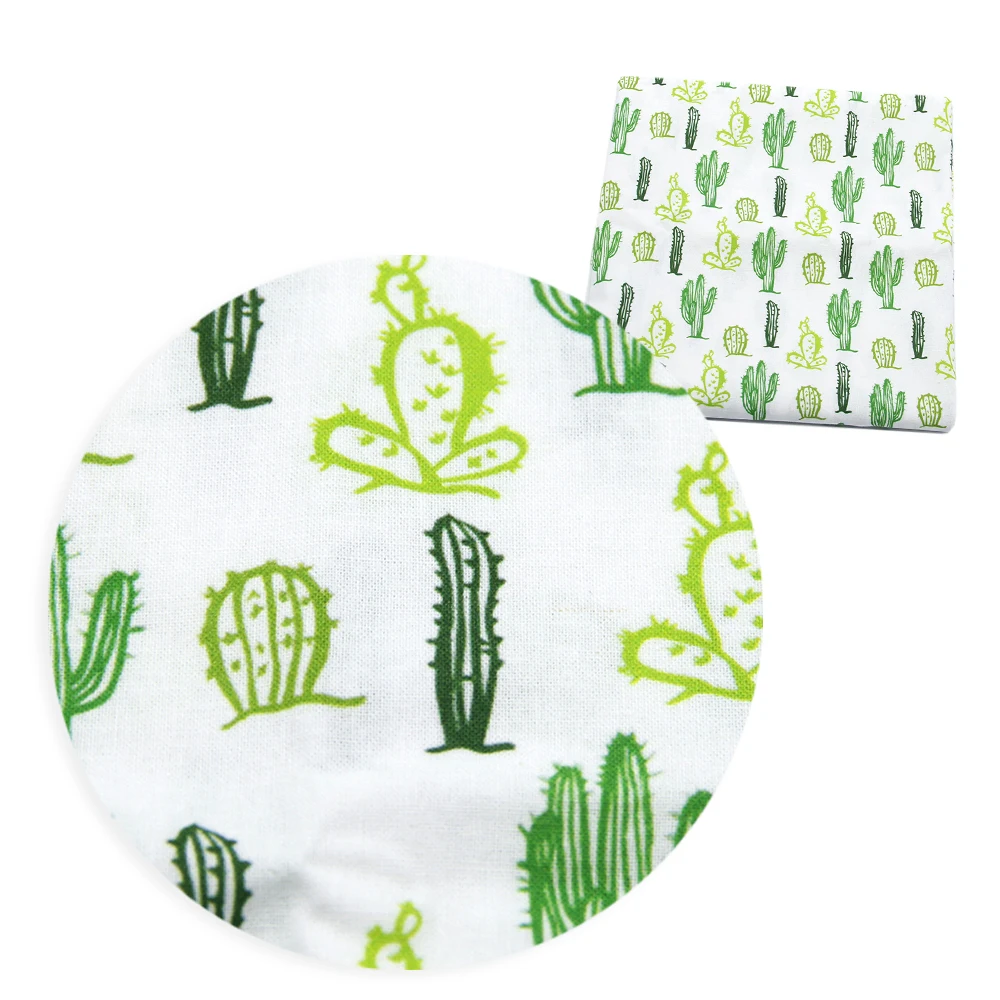

50*145CM Cactus 100% Cotton Printed Cloth Sewing Quilting Fabrics for Patchwork Needlework DIY Handmade Material,1Yc6189