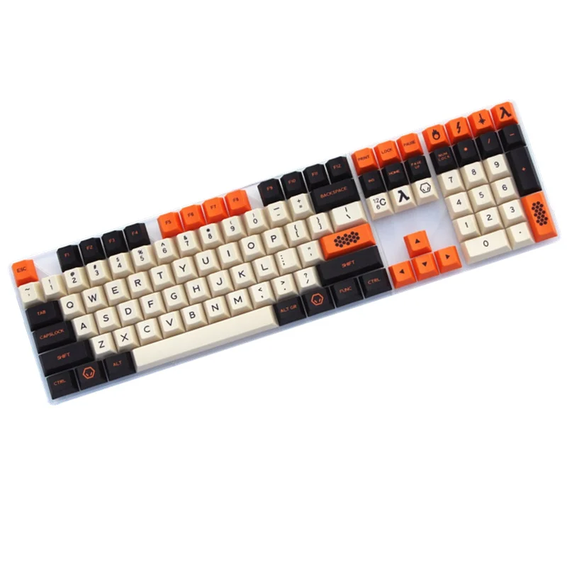 PBT углерода колпачки краситель-Sub ANSI ISO Cherry MX колпачки 172 ключ Набор для 60%/TKL 87/104/108 MX Настенные переключатели механические клавиатуры