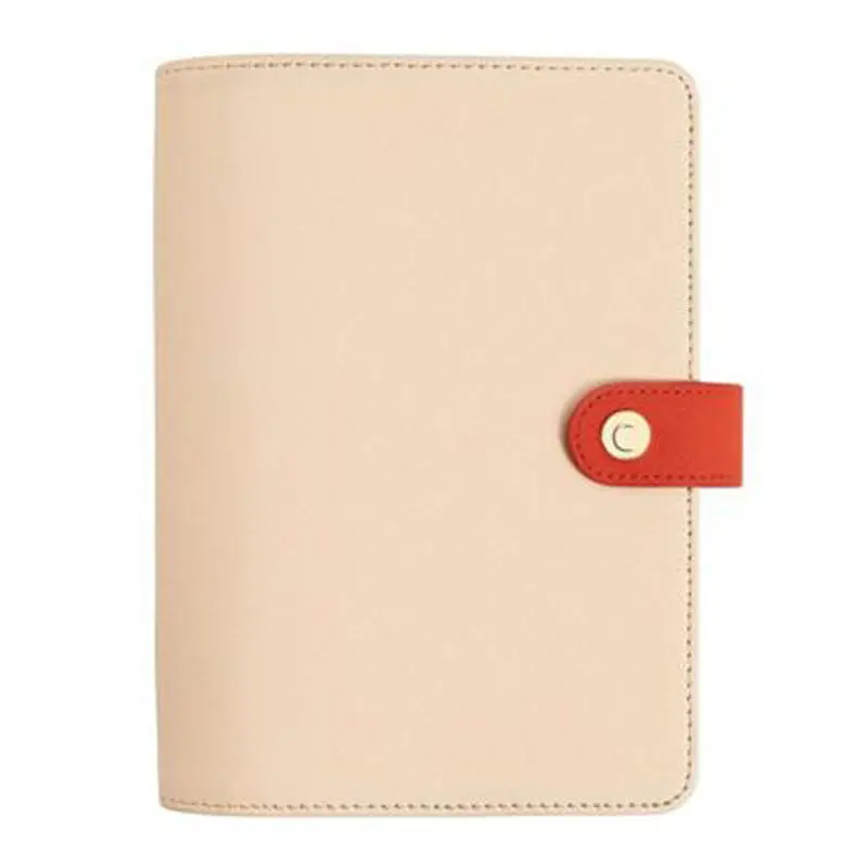 

Candy Color A6 PU Leather Loose Leaf Refill Notebook Spiral Binder Planner Replacement Cover 6 Hole Loose Leaf Notepad Shell