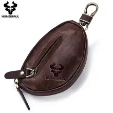 Мужской чехол для ключей в винтажном стиле из коровьей кожи, мягкий кожаный мини-кошелек, сумка для монет