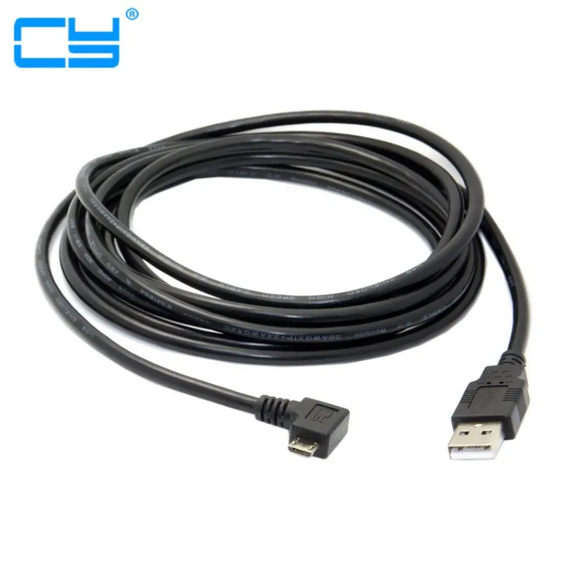 Micro Usb Macho De 90 Grados, Cable Elástico Retráctil De