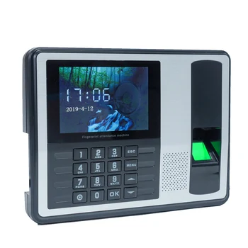 

4 inch TFT LCD Screen Office Recording Device Electronic Machine Biometric Fingerprint Time Attendance System Clock Recorder