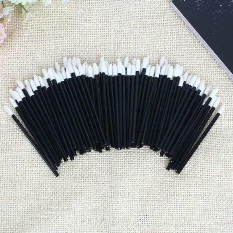 50 шт. одноразовая кисть для губ палочка-аппликатор для блеска одноразовая кисть для губ es безворсовые советы идеальные лучшие инструменты для макияжа