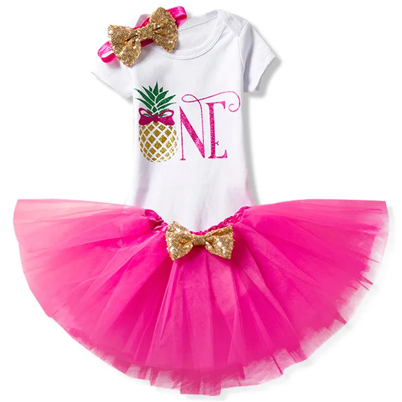 Праздничный костюм для маленьких девочек; детская одежда; летняя брендовая одежда для новорожденных девочек; комплекты для первого дня рождения; одежда для крещения для маленьких девочек