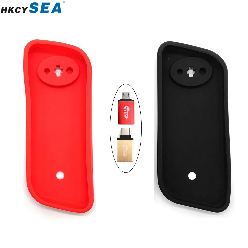 

HKCYSEA Silicone Protective Case Backup Cover With 2pcs OTG USB Adapter for Handy Baby 2 Key Programmer