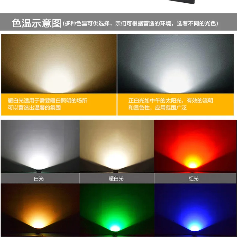 Черный/белый led Лестница 2w палубный светильник 105*60*55mm
