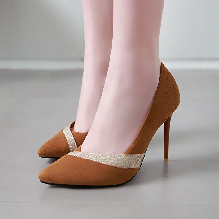 

Big Size 11 12 13 14 15 ladies high heels women shoes woman pumps Pointed Shallow mouth Package toes Fine with Single shoes